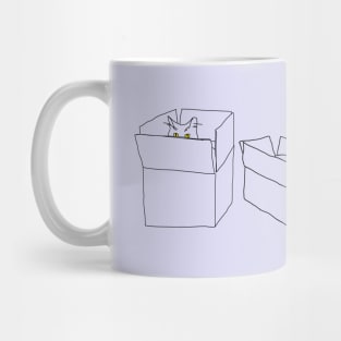 Cats love boxes! Mug